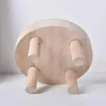 Small round wooden flower pot stand