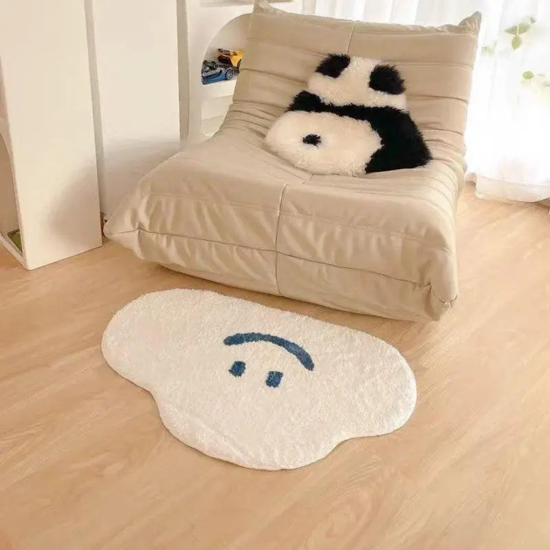 Smiley cloud rug patchandbagel