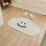Smiley cloud rug patchandbagel
