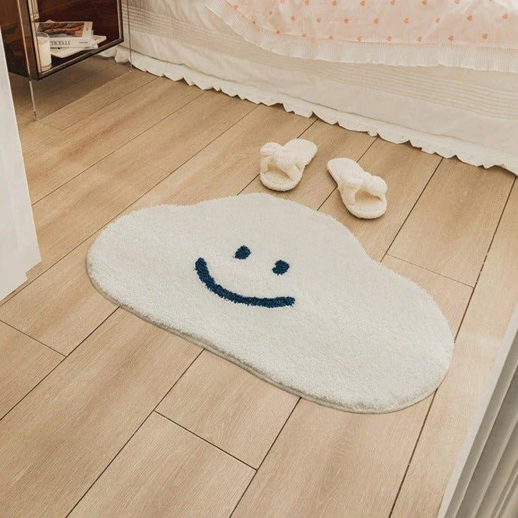 Smiley Cloud Rug Patchandbagel 632563