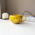 Smiley face ceramic coffee mug