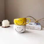 Smiley face ceramic coffee mug