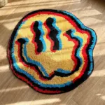 Smiling face bedroom rug