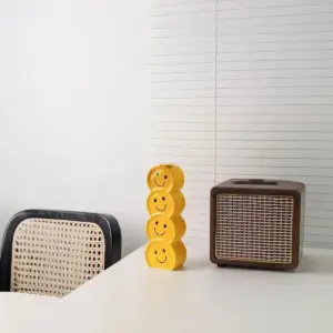 Smiling Faces Ceramic Vase