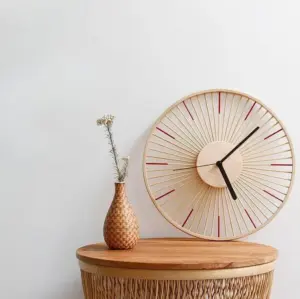 GloBam - Modern Bamboo Wall Clock by Ash