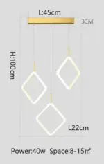 Sofrey ring pendant light led 1 2 3 suspended ceiling lights