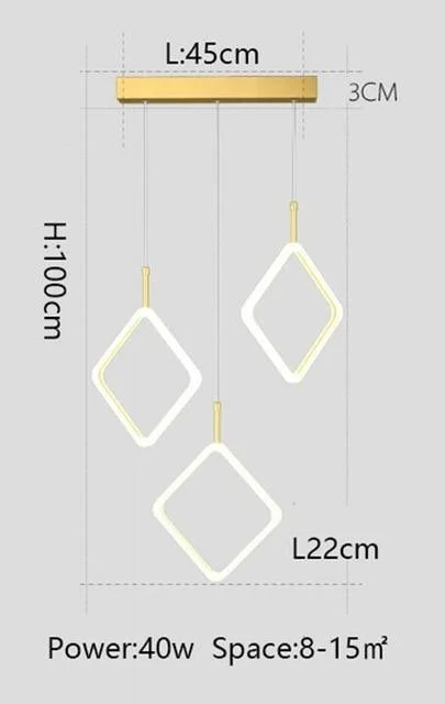 Sofrey Ring Pendant Light Led 1 2 3 Suspended Ceiling Lights 219336