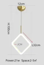 Sofrey ring pendant light led 1 2 3 suspended ceiling lights