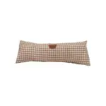 Soft embroidered teddy bear pillow