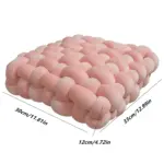 Soft plush crocheted knot sofa cushion