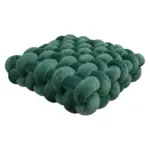 Soft plush crocheted knot sofa cushion