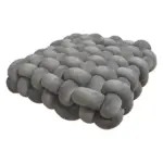Soft plush crocheted knot sofa cushion