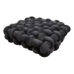 Soft plush crocheted knot sofa cushion