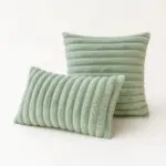 Soft plush pastel cushion cover