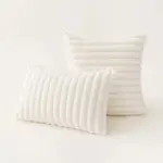 Soft plush pastel cushion cover