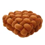 Soft plush square knot cushion