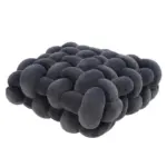 Soft plush square knot cushion