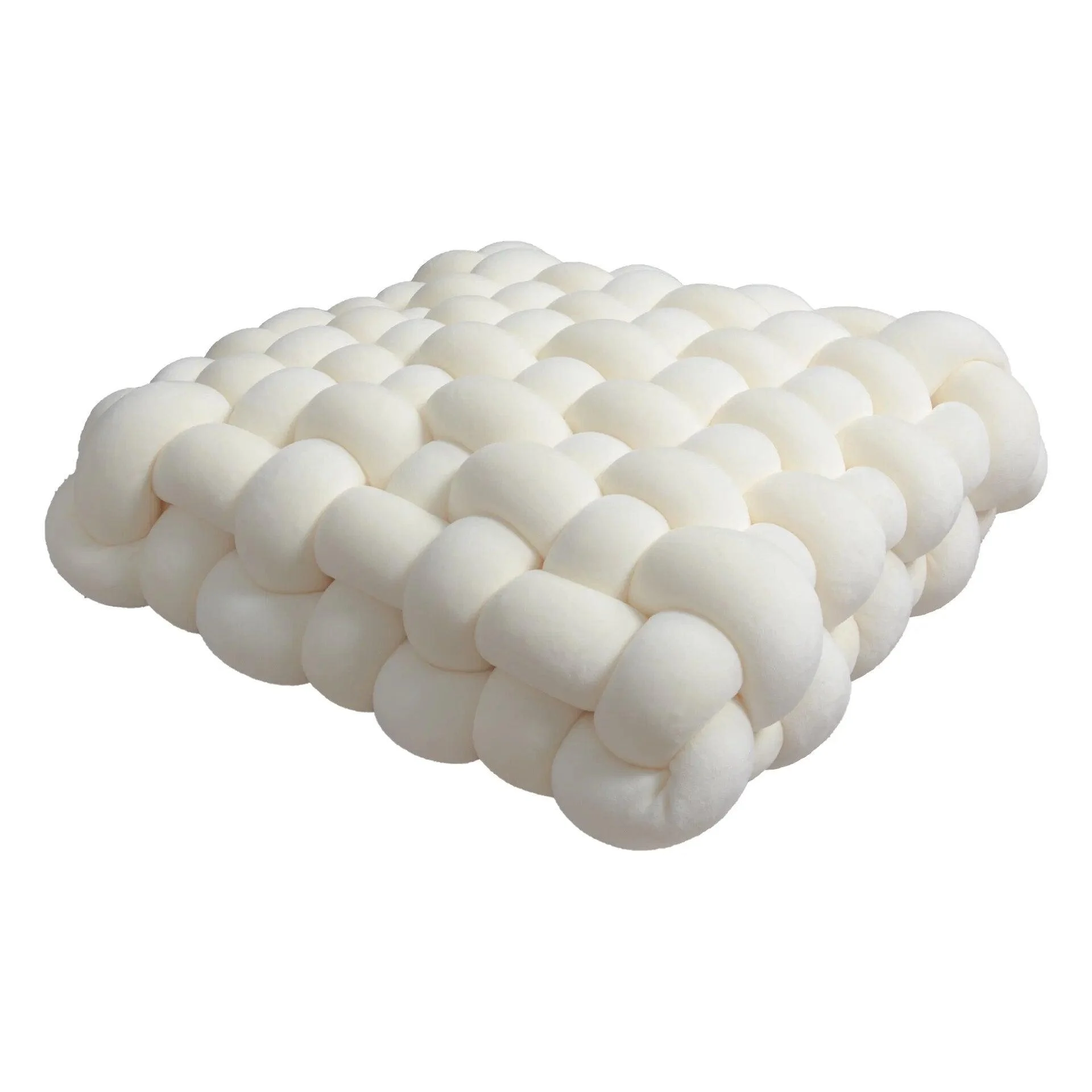 Soft Plush Square Knot Cushion 513379