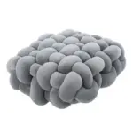 Soft plush square knot cushion