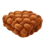 Soft plush square knot cushion