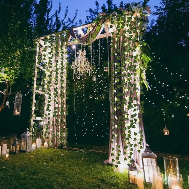 Solar ivy string lights