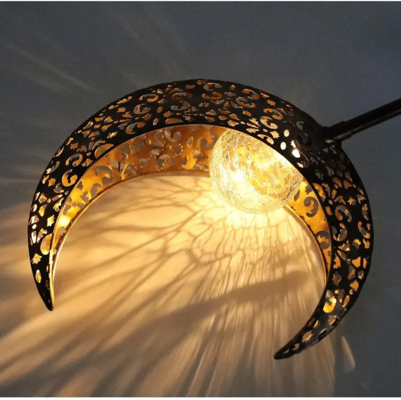 Solar outdoor half moon light breck and fox