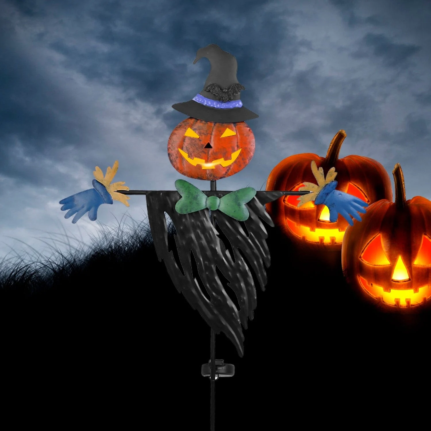 Solar Powered Scarecrow Shape Stake Light Halloween Decoration Holiday Decor Apparel Dailysale 598881