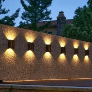 Wireless LED Solar Wall Lights Deluxe - Efficient lighting for your outdoor walls