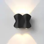 Solara moderne led aussenwandleuchte wasserdicht aluminium schwarz weiss grau silber aussenlampe ip65 xlumina