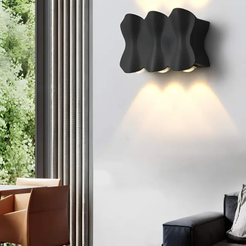 Solara moderne led aussenwandleuchte wasserdicht aluminium schwarz weiss grau silber aussenlampe ip65 xlumina10