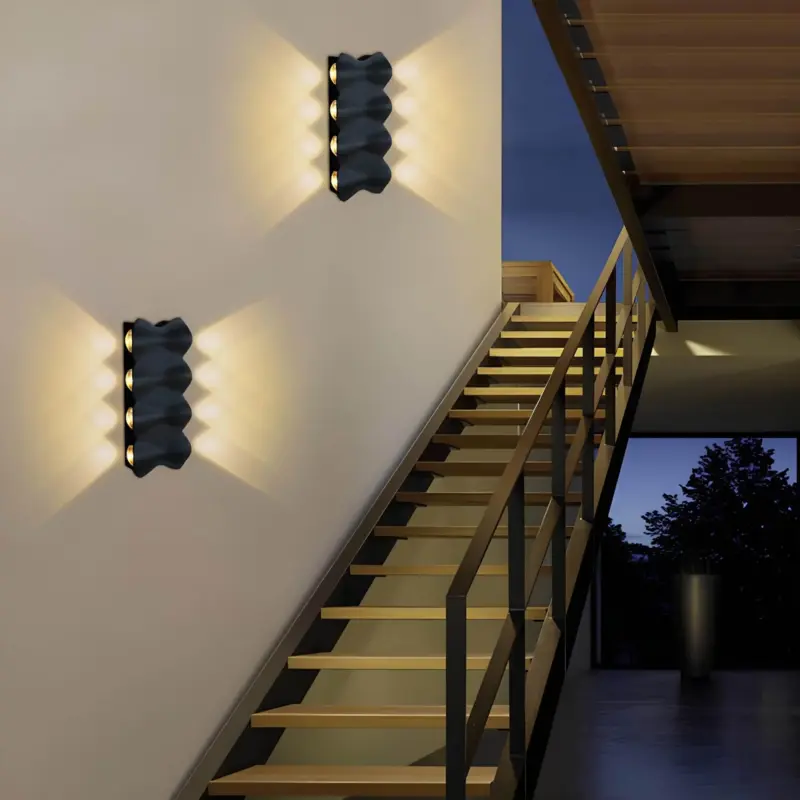 Solara moderne led aussenwandleuchte wasserdicht aluminium schwarz weiss grau silber aussenlampe ip65 xlumina11
