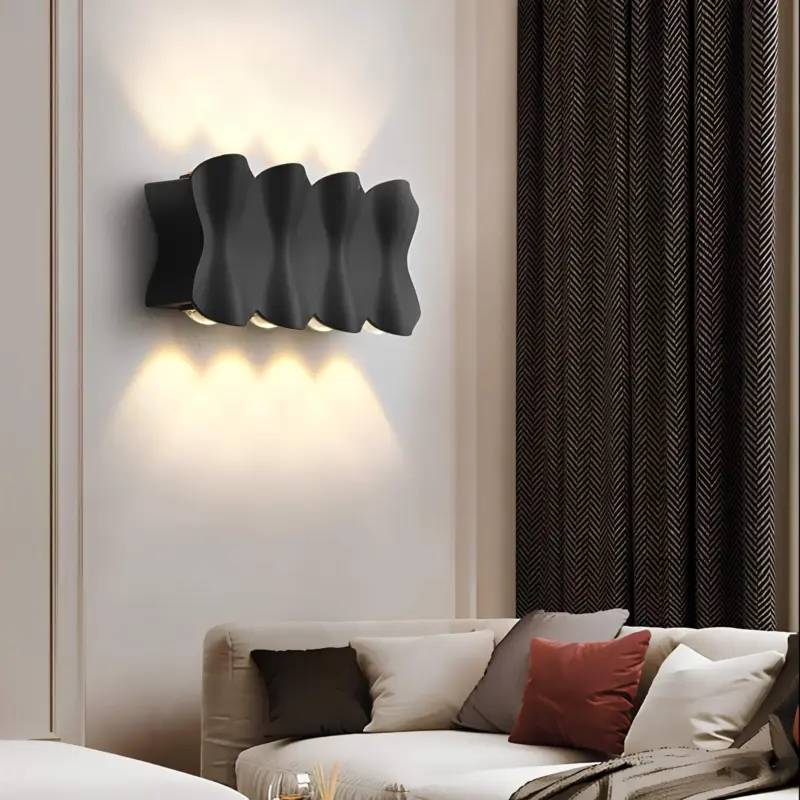Solara moderne led aussenwandleuchte wasserdicht aluminium schwarz weiss grau silber aussenlampe ip65 xlumina9