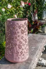 Solarlampe daisy altrosa 46x28cm