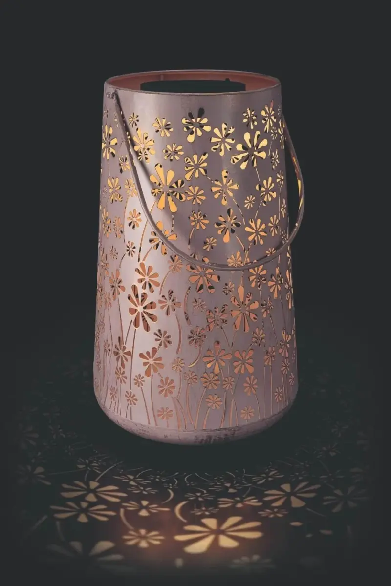 Solarlampe daisy altrosa 46x28cm