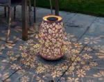 Solarlampe daisy altrosa 46x28cm