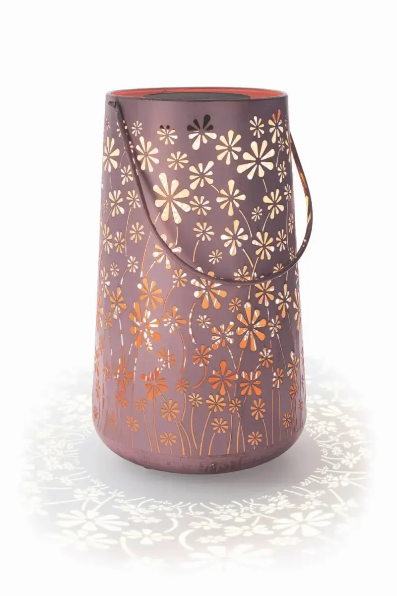 Solarlampe daisy altrosa 46x28cm