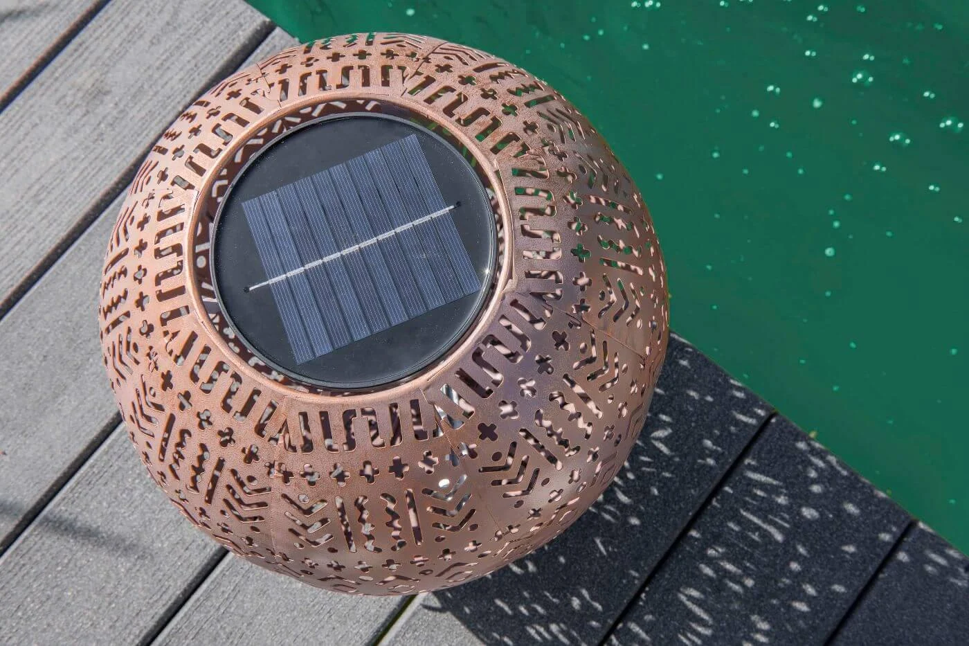 Solarlampe Kugelform Boho 30cm 1