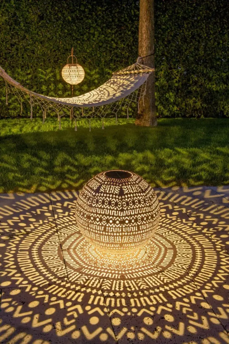 Solarlampe kugelform boho 30cm