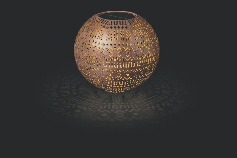 Solarlampe kugelform boho 30cm