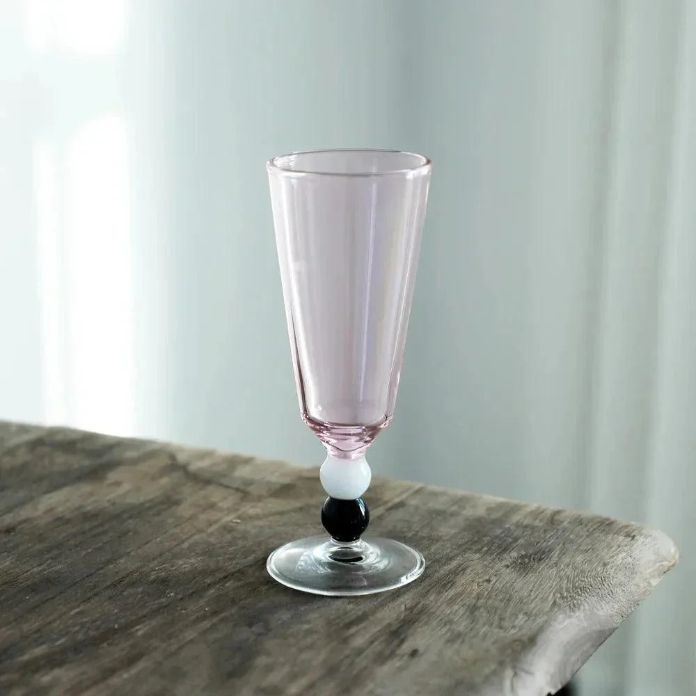 Solid Colour Beaded Stem Glass 134553