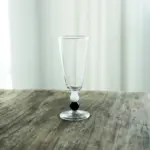 Solid colour beaded stem glass