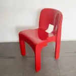 Solid colour cut out dining room chair
