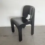 Solid colour cut out dining room chair
