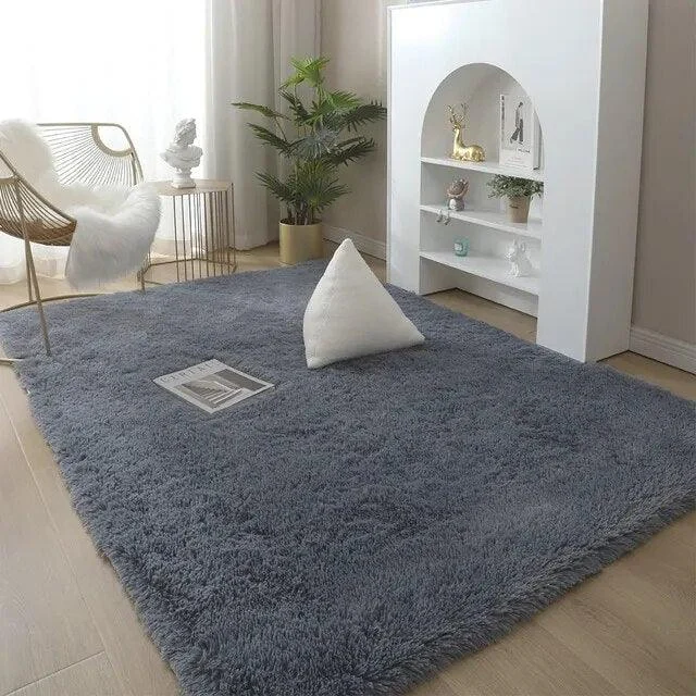 Solid Colour Plush Soft Rug 815555