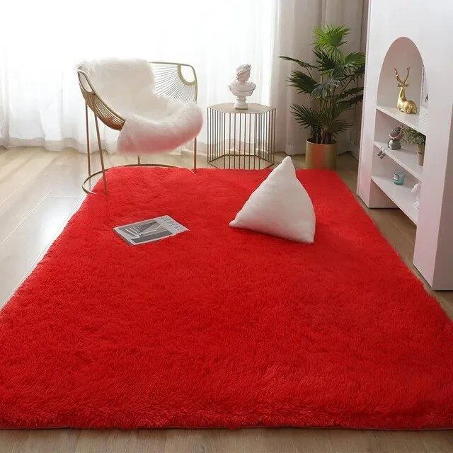 Solid Colour Plush Soft Rug 927037