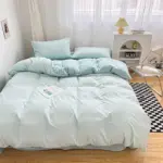 Solid pastel colour bedding set