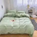 Solid pastel colour bedding set