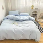 Solid pastel colour bedding set