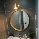 Solluxe minimalistische wandleuchte goldenes metall xlumina