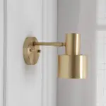 Solluxe minimalistische wandleuchte goldenes metall xlumina